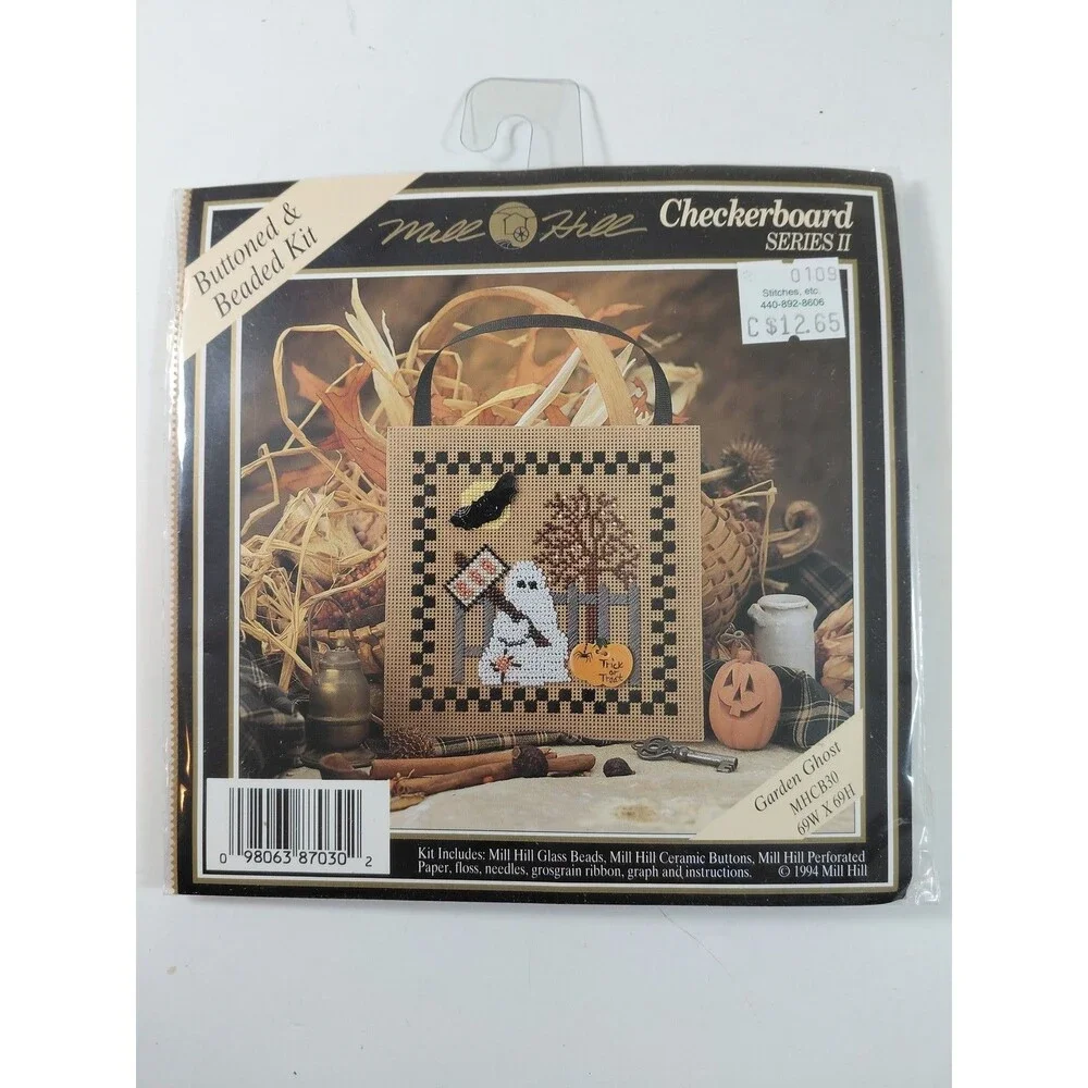 Mill Hill Checkerboard Series II Garden Ghost Cross Stitch Kit MHCB30 Halloween